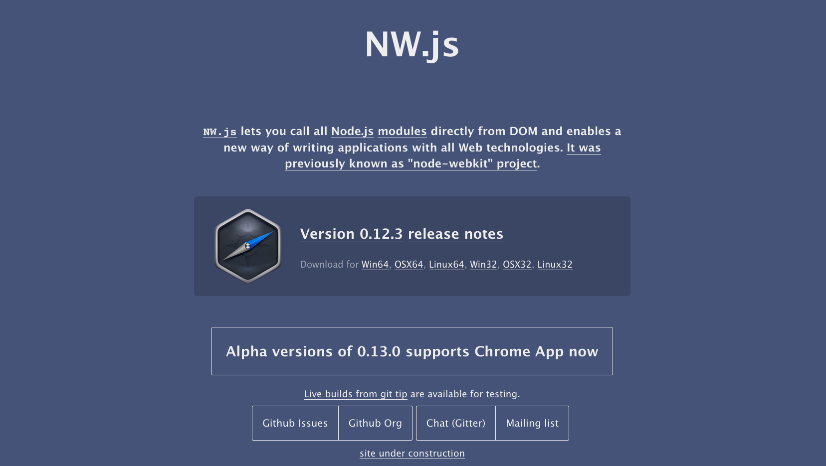 nw.js homepage